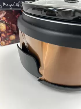 Megachef 744759627520 Triple 2.5 Quart Slow Cooker And Buffet Server 3 Ceramic Cooking Pots #3