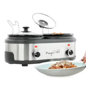 925120188m Megachef Dual 1.5 Quart Crock Buffet Slow Cooker