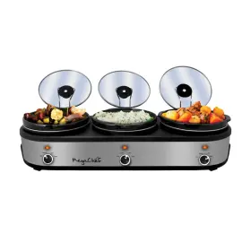B0bvnfyg5w Megachef Warmer Elite 2.5 Quart Slow Cooker And Buffet Server In Brushed Silver