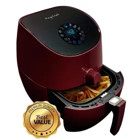 Mcai-307 Megachef 3.5 Quart Airfryer And Multicooker W 7 Pre-programmed Settings In Burgundy
