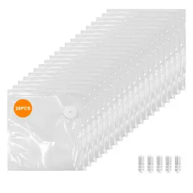 Bags-1 Megawise Vacuum Zipper Bags 20pcs 12 13.5in Bpa Free Reusable Food Storage