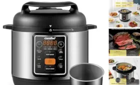 Cpc301sna Midea Comfee 7-in-1 Small Electric Pressure Cooker Slow 3 Quarts Black