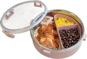 Lb-rd-ct-5020 Mira Stainless Steel Round Lunch Container With 42 Oz 1250 Ml Sherbet