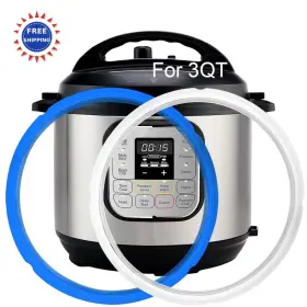 Gjq-3qt Mirumio 2 Pack Sealing Ring For Instant Pot Mini 3 Quart Food Grade Replacement Parts