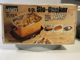 46365 Montgomery Ward Vintage 6 Quart Slo-cooker Plus Automatic Cooker Original In Box
