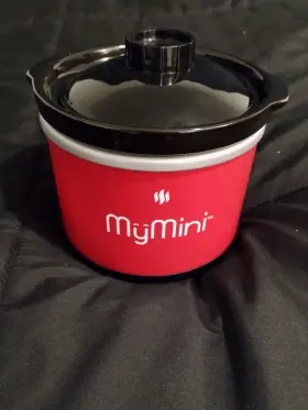 Mcdwm20rd Mymini Dipping Pot Red Mini Crock 40w Electric With Lid Tested
