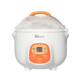 1029018191 Narita 0.7l Ceramic Mini Slow Cooker Digital Electric Stew Pot 1 Year Warranty