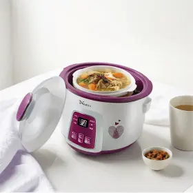 1029018201 Narita Multi-function Ceramic Pot Electric Stew Slow Cooker 1.6l 2x0.5l