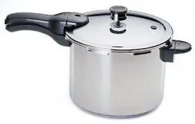 01241 National Presto Ind Aluminum Pressure Cooker With Recipe Book 4- Quart -01241