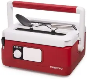 National Presto Industries Inc 445039740757 Nomad Traveling Slow Cooker Red 6 Quart Pack Of 1 Easy To Used For Cooking