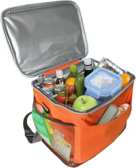 Yws023 Neishng 24-can Insulated Lunch Bag For Women And Men - Large Soft Cooler Box Orange