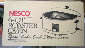 4116-14 Nesco 078262001967 Electric Black Enamel Bake Roast Cook Steam Unused Rare