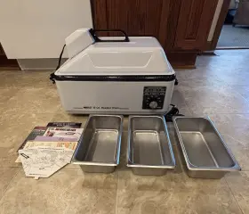4112-14 Nesco Convection Roaster Oven 12 Quart Model Cook Roast Bake Steam Serve