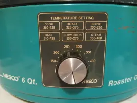 4116-19 Nesco Vintage 6 Quart Non-stick Roaster Electric Oven Teal Blue - Made In Usa #2