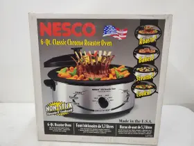 4116-20-30 Nesco Model 6- Quart Classic Chrome Roaster - Removable 6 Cookwell