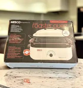 4808-14 Nesco 18 Quart Roaster Oven Roast Bake Cook Steam With Slow Cooking