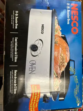 4808-25 Nesco 18 Quart Electric Roaster Oven Stainless Steel