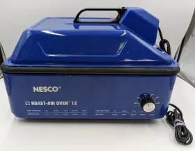 4842 Nesco Blue Vintage 12 Quart Non-stick Turbo Convection Roaster Roast Air Oven 4842 Nesco Blue Vintage 12 Quart Non-stick Turbo Convection Roaster Roast Air Oven
