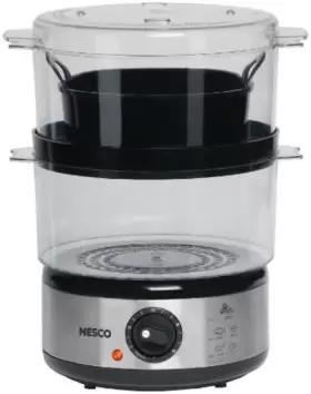 St-25f Nesco 692622375927 Food Steamer 5 Quart 400 Watts Black/clear #2 St-25f Nesco 692622375927 Food Steamer 5 Quart 400 Watts Black/clear #2