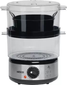 St-25f Nesco 692622375927 Food Steamer 5 Quart 400 Watts Black/clear St-25f Nesco 692622375927 Food Steamer 5 Quart 400 Watts Black/clear