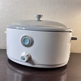 7016-1 Nesco Vintage 6 Quart Electric Roaster Over Slow Cooker No Power Cord Works