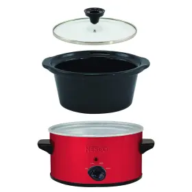 Sc-150r Nesco 804904097452 Oval Slower Cooker Red Ceramic 1.5 Quart 120 Watts #2