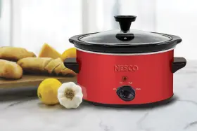 Sc-150r Nesco 804904097452 Oval Slower Cooker Red Ceramic 1.5 Quart 120 Watts #3
