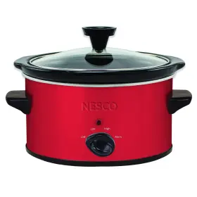 Sc-150r Nesco 804904097452 Oval Slower Cooker Red Ceramic 1.5 Quart 120 Watts