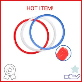 Netany 313100991919 Ihuixinhe Silicone Sealing Ring - Fits 5 Or 6 Quart Models Orange Blue And Com Netany 313100991919 Ihuixinhe Silicone Sealing Ring - Fits 5 Or 6 Quart Models Orange Blue And Com