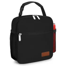 01046 Neverwhy Small Lunch Box Insulated Bag For Men Women Black-39