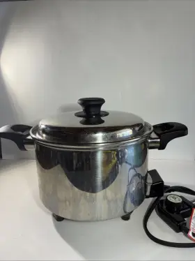 Kts-200sls New Era Inc 7 Quart Electric Multi Cooker Stainless Slow Liquid-core