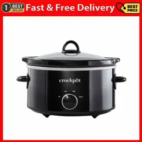 Newell Brands 313114121128 Crock-pot 4 Quart Manual Slow Cooker Black