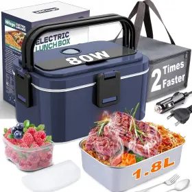 Aby-328 Nifogo Electric Lunch Box For Adults 80w 1.8l Faster Heated 1.8l-blue