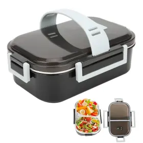 Niiyenbv916hqgaz-12 Niiyen Small Kids Lunch Box 700ml Food Containers With Black