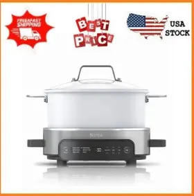 Mc1100 Ninja Foodi 6.5 Quart Everyday Possiblecooker Stainless Steel/white Multi Cooker