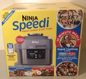 Sf301 Ninja Speedi Rapid Cooker And Air Fryer 6- Quart Capacity 12-in-1 Grey Sf301 Ninja Speedi Rapid Cooker And Air Fryer 6- Quart Capacity 12-in-1 Grey