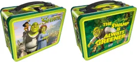 48345 Nmr Brands Shrek Fun Box - Sturdy Tin Storage With Plastic Handle And Embossed Front Cove