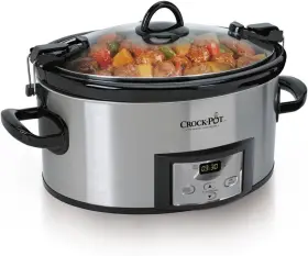 No 048894040108 6 Quart Cook &carry Programmable Slow Cooker With Digital Timer Stainless Steel