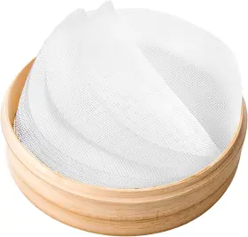 650830 Nogeqi 1 Sdvqpdsm 10 Pack Silicone Steamer Liner 9.84inch Reusable White