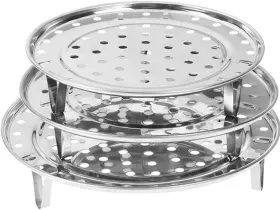 Nrdbeeec 659676136614 Nrdbeee Round Stainless Steel Rack 7.6 Inch 8.5 9.33 Diameter 3 Pack