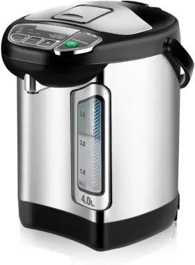 Nutrichef 842893144559 Electric Water Boiler And Warmer - 4l/4.2 Quart Stainless 4.2 Quarts