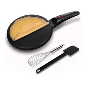 Azpkcrm08 Nutrichef 8 Inch Electric Nonstick Griddle Crepe Maker Black Open Box