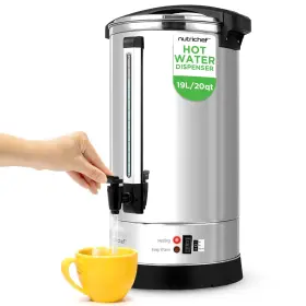 Ncstktl19l Nutrichef Water Boiler And Hot Dispenser 19l 20.1 Quarts Silver