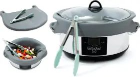 Oathhaven 860010533604 Silicone Crock Pot Liners Large Size With Tongs Single 8 Quarts 7