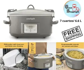 Olla De Cocci N Lenta Programable 7 Cuartos 313113894887 Temperatura M Xima 280 F Gris Olla De Cocci N Lenta Programable 7 Cuartos 313113894887 Temperatura M Xima 280 F Gris