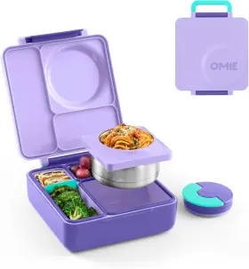 66fc08 Omie Omiebox Bento Box For Kids - Insulated Lunch 8.5 Ounces Purple Plum