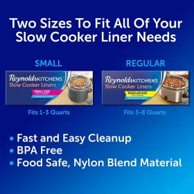 00g20 Onestop-stores Reynolds Kitchens Slow Cooker Liners Regular Fits 3-8 Quarts 8 Count #2