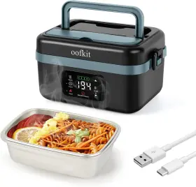 Hx-003-004 Oofkit Electric Lunch Box For Adults Men And Women Battery Powered 1 Black Dark Bule