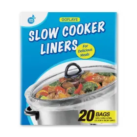 Ooflaye 723220447508 20 Counts Slow Cooker Liners And Cooking Bags Extra Large Size Fits 6-10 Quart P