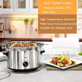 Ooflaye 723220447515 40 Counts Slow Cooker Liners And Cooking Bags Extra Large Size Fits 6-10 Quart P #2